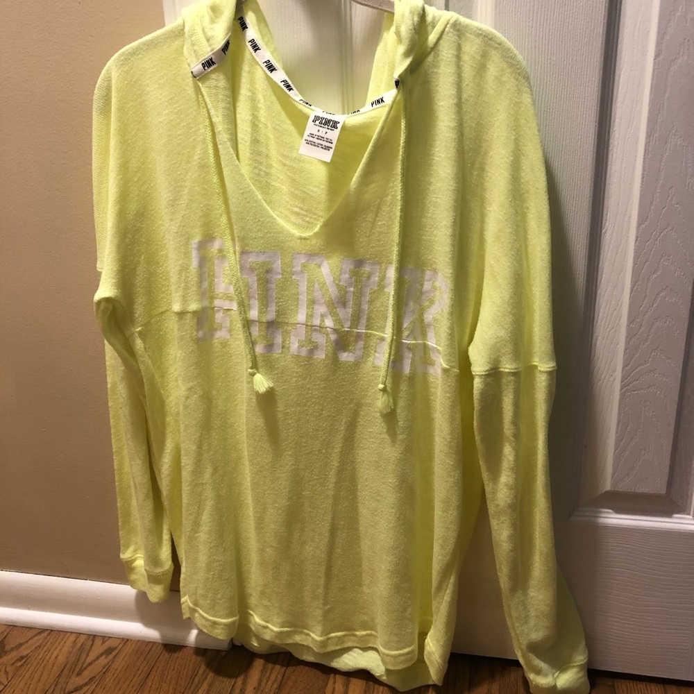 Victoria’s Secret Pink hoodie ladies S yellow